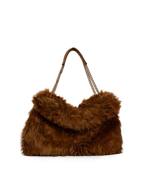 Borsa Venus Wolf Large a spalla in eco-fur ORCIANI | B02211 WLFTDS